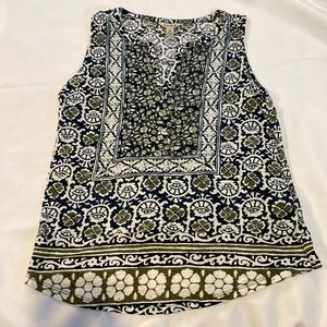 Lucky Brand lightweight batik tank top